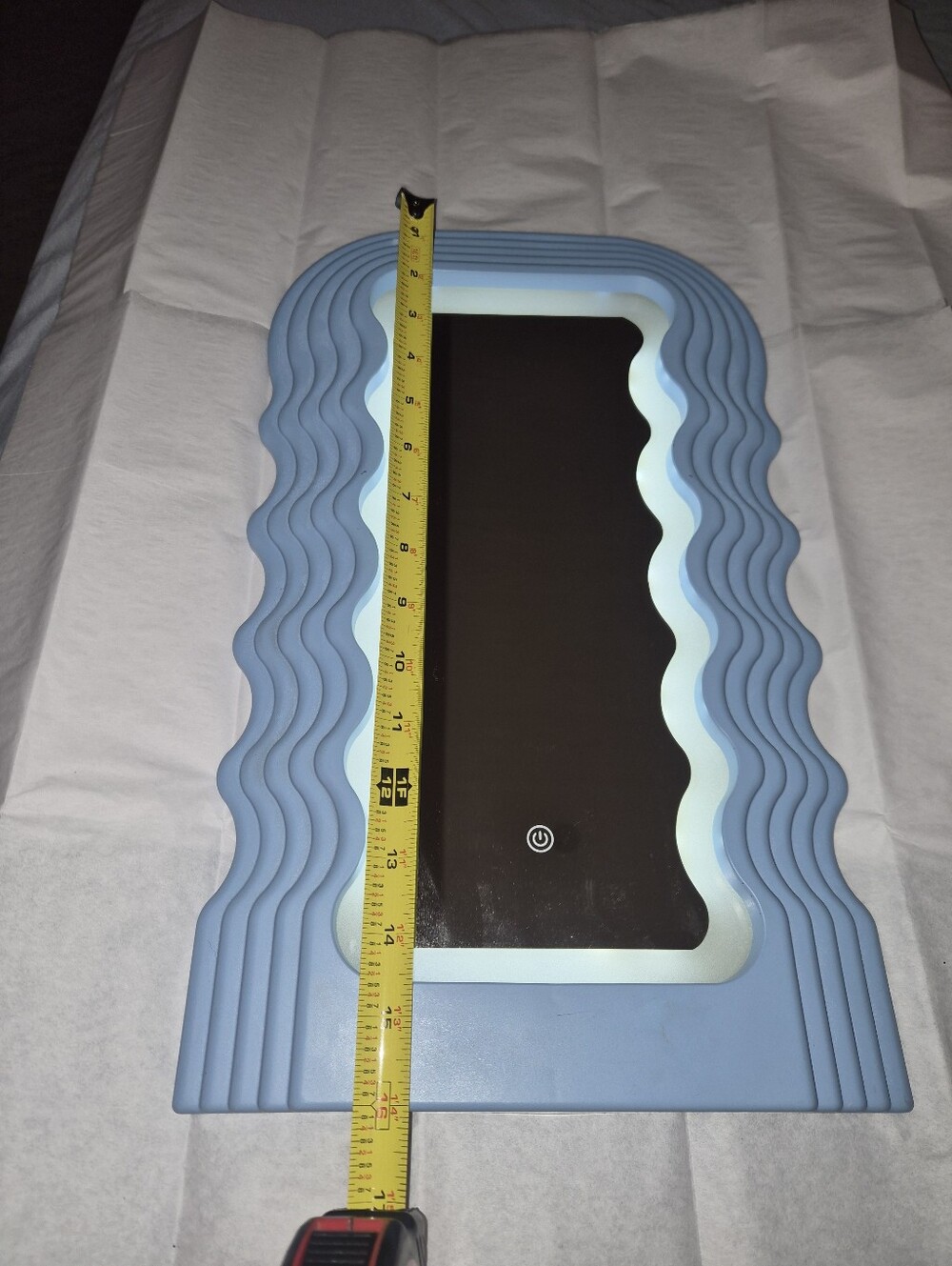 Blue Light Up Mirror
